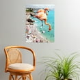 thumbnail image 2 of Society6 Flamingos on the Beach Wildlife by 83 Oranges Art Print, 2 of 2