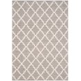thumbnail image 2 of SAFAVIEH Montauk Crispian Geometric Quatrefoils Cotton Area Rug, Grey/Ivory, 5' x 8', 2 of 7