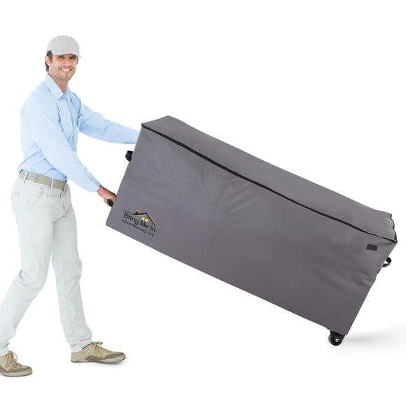 Bolsa de almacenamiento con ruedas para cojines NettyPro, gris