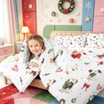 thumbnail image 3 of Manfei Kawaii Xmas Christmas Tree Full Size Comforter Sets,Winter Holiday Bedding Comforter Set,Xmas Reversible,3 Pieces,1 Comforter and 2 Pillowcases, 3 of 7