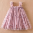 thumbnail image 5 of Zhuashum Toddler Girls Sleeveless Butterfly Tulle Princess Dress Dance Party Dresses Clothes,Size:18-24 Months, 5 of 8