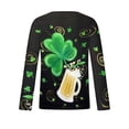 thumbnail image 4 of LYXSSBYX Mens Shirts Long Sleeve T Shirts New Saint Patrick Men's 3D Printed Long Sleeve T-shirt Loose Round Neck Undercoat Top Blouses & Shirts, 4 of 5