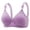 Light Violet, variant on Women Wireless Bra for Elderly Ladies Breathable Full Coverage Support Bra Adjustable Strap 3 Row Back Hook Comfort Lingeries Black 38