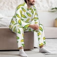 thumbnail image 7 of Lsque Corns Pattern Long Sleeve Pajama Set for Men - Soft 2-Piece Sleepwear and Loungewear Set with Pockets, Comfy Nightwear-Medium, 7 of 7