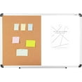 thumbnail image 2 of VUSIGN 2 in 1 Combo Whiteboard for Wall Magnetic Dry Erase Board Cork Combination Board 24" x 36" School Supplies, 2 of 7