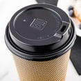 thumbnail image 3 of Black Plastic Coffee Cup Lid Fits 8, 12 and 16 Ounce 500 count box, 3 of 3