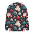 thumbnail image 4 of Chaqueta y abrigo informal de manga larga sin capucha para mujer, cárdigan de punto con estampado navideño informal, chaqueta abotonada, abrigo, blusa de poliéster para mujer, 4 of 5