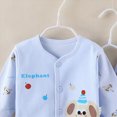 thumbnail image 4 of CAUYDYNew Born Baby Layette Gift Set-7 Piece Cotton Girl Boy Cute Cartoon Clothing and Essentials Accessories 0-3 month0-3 ML101-Sky Blue,6-9 M), 4 of 5