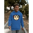 thumbnail image 2 of Plaid Monkey Surprise - Retro Animal Emoji Design Youth's Hoodie, 2 of 4