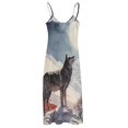 thumbnail image 4 of Wolves in The Moonlight Sleeveless Dress Woman Fashion Long Dresses Women's Summer Suit Dress Summer 2025 Women, 4 of 6