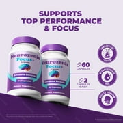 (2 Pack) Neurozenix Focus+ – Daily Formula with a Natural Blend to Help Maintain Focus, Memory & Concentration | Clean, Gentle, Easy-to-Swallow Capsules for Everyday Sharpness (120 Capsules)