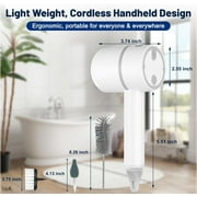 Electric Spin Scrubber, Sonic Cordless Cleaning Brush for Shoes Pot Bowl Cup Bottle Brush Cleaner with 6 Replaceable Brush Heads, Power Scrubber 3 Adjustable Speeds