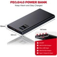 thumbnail image 4 of 12V QC3.0 Heated Jacket Battery PD Power Bank with Type-C Step Up Adapter Charger Cable Compatible with Milwaukee, M12, Makita, Snapon, Metabo, Craftsman, AEG Gear, 4 of 6