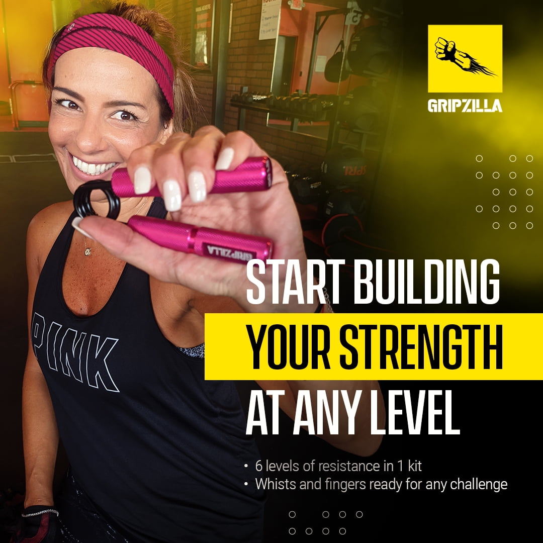 Buy Gripzilla ULTIMATUM Hand Grip Strengthener Workout Kit, 50300LB 6pc for Finger Exercise