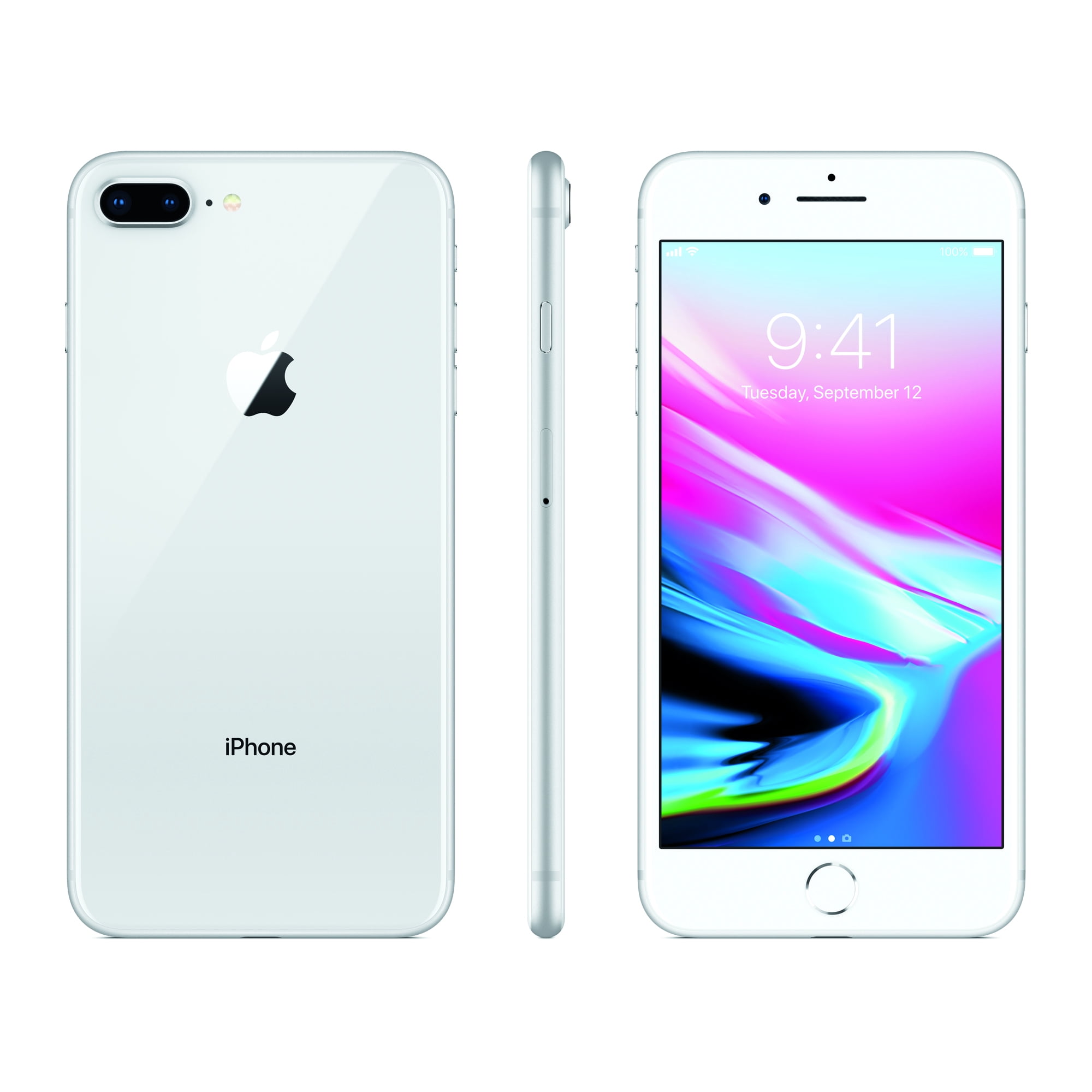 Simple Mobile Prepaid Apple iPhone 8 Plus 64GB, Silver - Walmart.com
