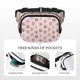 thumbnail image 5 of Fotbe Strawberry Cake Cangurera Cuadrada con Estampado de Doble Capa, Bolsa de Cintura Ajustable Mini para Hombres y Mujeres, 5 of 9