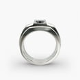 thumbnail image 2 of First Jewel 14K White Gold Plated Wedding Ring for Him - Princess Cut 1.5 Ct Lab Created Diamond Men's Ring - Special Anniversary Gift - Trendy Wedding Ring, 2 of 4