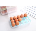 thumbnail image 5 of Egg Holder Fridge Plastic Chicken Egg Storage Box - Shatterproof Non-Slip Container, 5 of 5