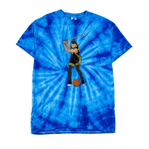 TIE-DYE Steph Curry Golf Swing Golden State Shirt T-Shirt