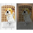 thumbnail image 2 of Caroline's Treasures SC9214CNL Bulldog English Fall Leaves Portrait Ceramic Night Light, 6x4x3", multicolor, 2 of 2