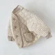 thumbnail image 1 of Chaqueta de algodón con rombos para niños y niñas, abrigo de rayas coreanas de Boutique, ropa de otoño, 0-4 años, 1 of 4