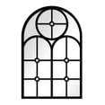 thumbnail image 1 of DOLITY Arched Window Mirror Creative Wall Decor for Farmhouse Fireplace Living Room Style B, 1 of 9