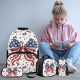 thumbnail image 2 of HUIACONG USA Star Bow Kids Backpack Set for Girls with Lunch Box Insulated Water Bottle 4Pcs Backpack and Water Bottle Cover with Padded Strap for Girl Kid Students Elementary Middle School Age 8-12, 2 of 7