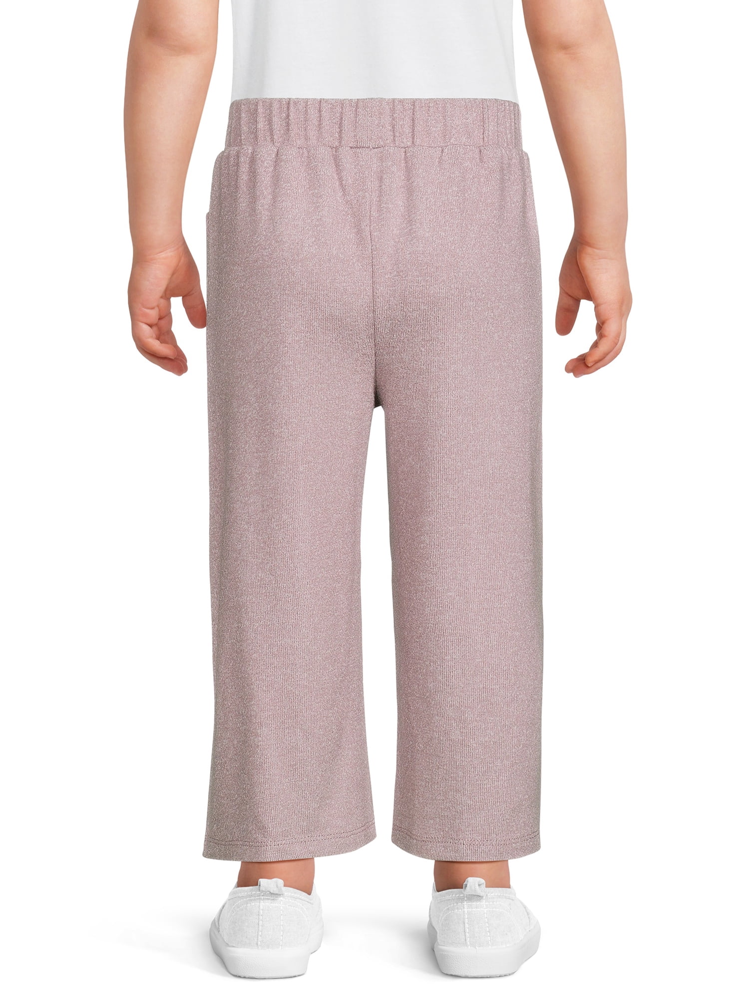 easy-peasy Toddler Girl Hacci Wide Leg Pant, Sizes 12 Months-5T