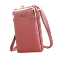 thumbnail image 4 of Bolso bandolera para teléfonos móviles Cartera para teléfono móvil Mujer Cremallera portátil Teléfono móvil Rosa oscuro Yuyangstore Monedero del teléfono celular, 4 of 8
