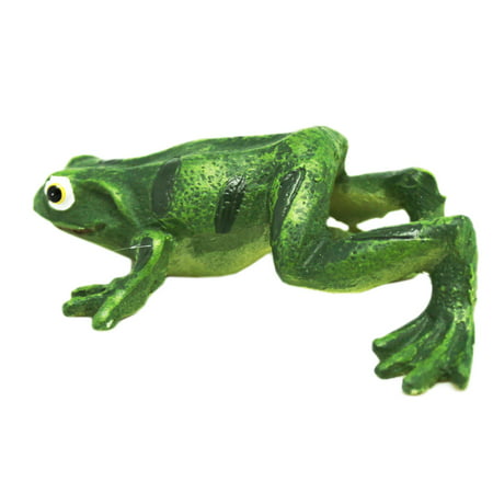 Garden Frog Figurine: One Leg Forward With Both Hands