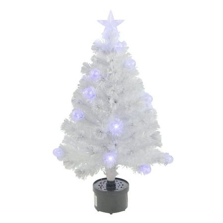 Northlight 3' Prelit Artificial Christmas Tree White Iridescent Fiber