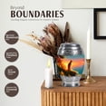 thumbnail image 3 of JAGASY Cat Mini Urn for Ashes for Mother, Teal Blue Small Keepsake Urns for Human Ashes, Ocean Sunset Grassy Cliff & Yellow Blue Sky Decorative Urns for Couple, Memorial Urn for Father, (3 Inch), 3 of 7