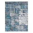 thumbnail image 3 of Unique Loom Valencia Collection Area Rug - Mestalla (9' x 12' Rectangle Gray Blue/Black), 3 of 7
