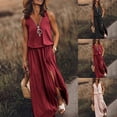 thumbnail image 4 of Vestido vintage para mujer, largo, sin mangas, informal, con cremallera en la cintura, ajustado, maxivestido de boda, elegante, informal, con abertura en la horquilla, vestido largo, 4 of 4