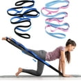 thumbnail image 1 of LinenLoon 2 Pcs Yoga Strap for Stretching 10 Loops Stretching Strap for Physical Therapy Non Elastic Stretch Strap Workout Stretching out Strap for Pilates, Exercise, Dance, Gymnastics, 1 of 5