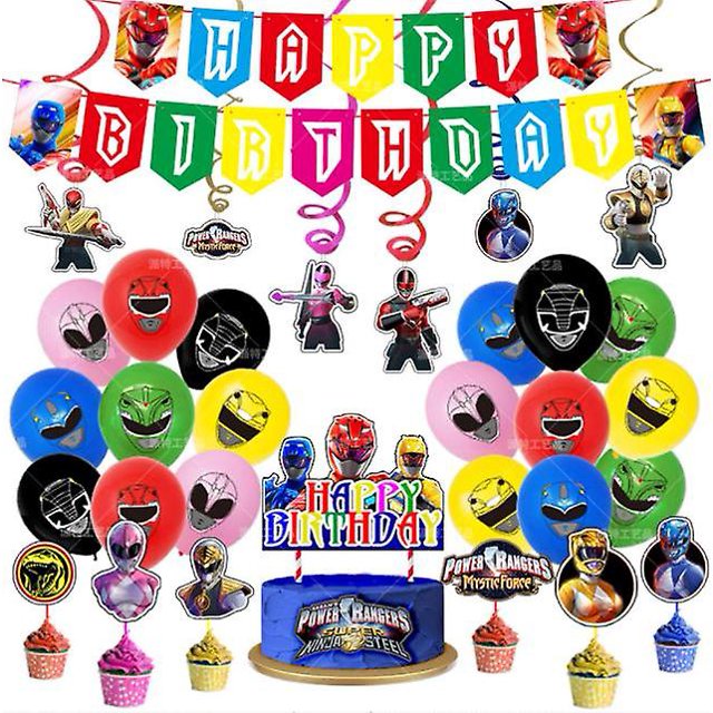 Kit de globos congelados de cumpleaños de súper soldado, globos de látex con bandera y adornos para pasteles para decoración de fiestas LingWen 8390611057121