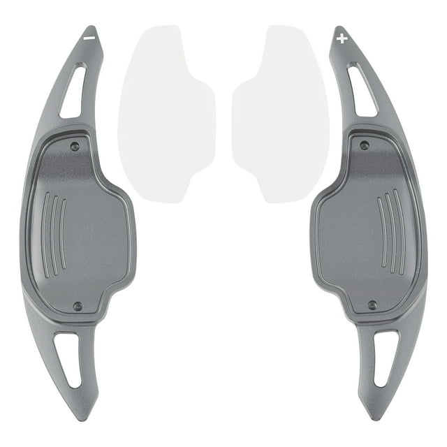 Steering Wheel Paddle Shifter Covers For Chevy Camaro 12-15 Aluminium Grey