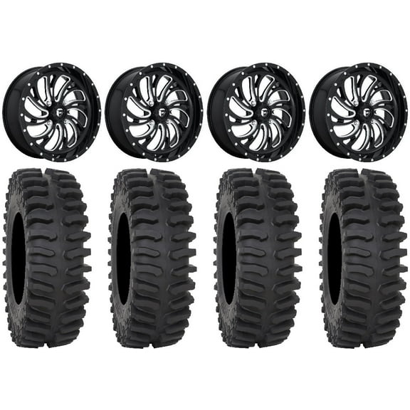 Fuel Kompressor Black 20" Wheels 35" XT400 Tires Polaris RZR XP 1000 / PRO XP / Ranger XP 900/1000