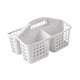 thumbnail image 5 of Cesta de ducha portátil, organizador con asas, compartimentos divididos Gris, 5 of 9