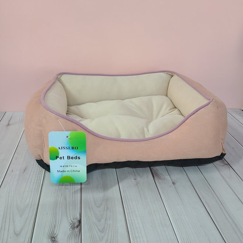 AISSLRO Pet furniture – Soft Comfortable Dog & Cat Bed with Supportive Cushion for Indoor Use