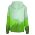 thumbnail image 5 of Jinhomg Womens Loose Comfy Sweatshirt Trendy Tie Dye Print Drawstring Hoodies Fall Lightweight Long Sleeve Casual Tops with Kangaroo Pocket 90% off Clearance Sale Green M, 5 of 6