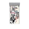 thumbnail image 2 of Abstract Bedding Set with Sheet & Covers, Animal Pub Dog with Tribal Feathers and Inspirational Words Print, Printed Bedroom Decor 2 Shams, 4 Sizes, White Black, by Ambesonne, 2 of 3