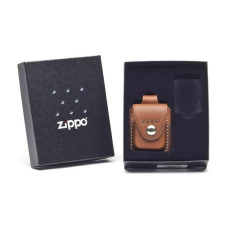 Zippo Lighter Pouch w/loop Brown packed in Gift Set