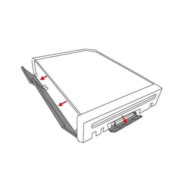 Reemplazo de las cubiertas de la ranura de la puerta de la tarjeta de memoria de 3 piezas para la consola Nintendo Wii (2) Likrtyny Componentes de la computadora