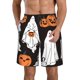 thumbnail image 1 of Balery Halloween Ghosts And Pumpkins Traje de Baño Estilo Hawaiano para Hombre, Shorts de Secado Rápido con Bolsillos-3X-Large, 1 of 6
