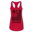 thumbnail image 2 of Wild Bobby Remember Everyone Deployed RED Support Our Troops Military Black Flag Women Racerback Tank Top, 2 of 6