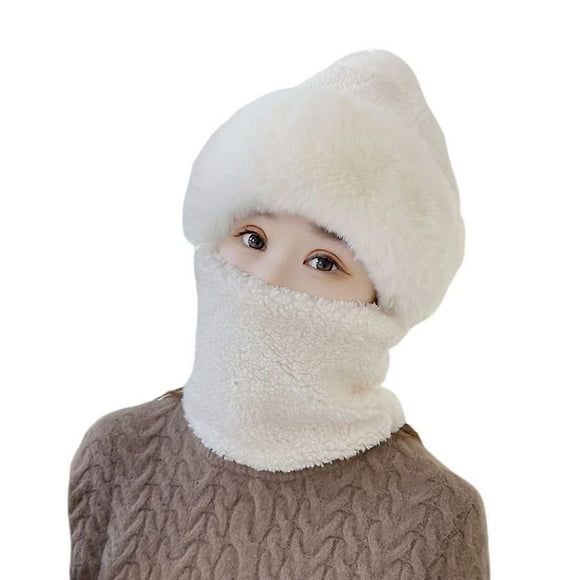 Women's Winter Cycling Scarf Hat Soft Comfortable Outdoor Warm Hat for Running Camping