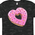 thumbnail image 3 of Inktastic Heart Shaped Donut with Pink Icing and Sprinkles T-Shirt, 3 of 4