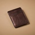 thumbnail image 4 of Tarjetero magnético de piel con diseño de Ingram Fossil, color marrón, para hombre, 4 of 4