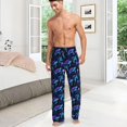 thumbnail image 4 of PISONIC Funny Mens Pajama Pants Lounge Men's Pajama Bottoms Soft Sleep Pants With Pockets Drawstring, 4 of 7